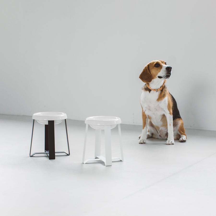pecolo Food Stand L(Tall) 陶器浅型 フードボウルスタンド 犬 フード