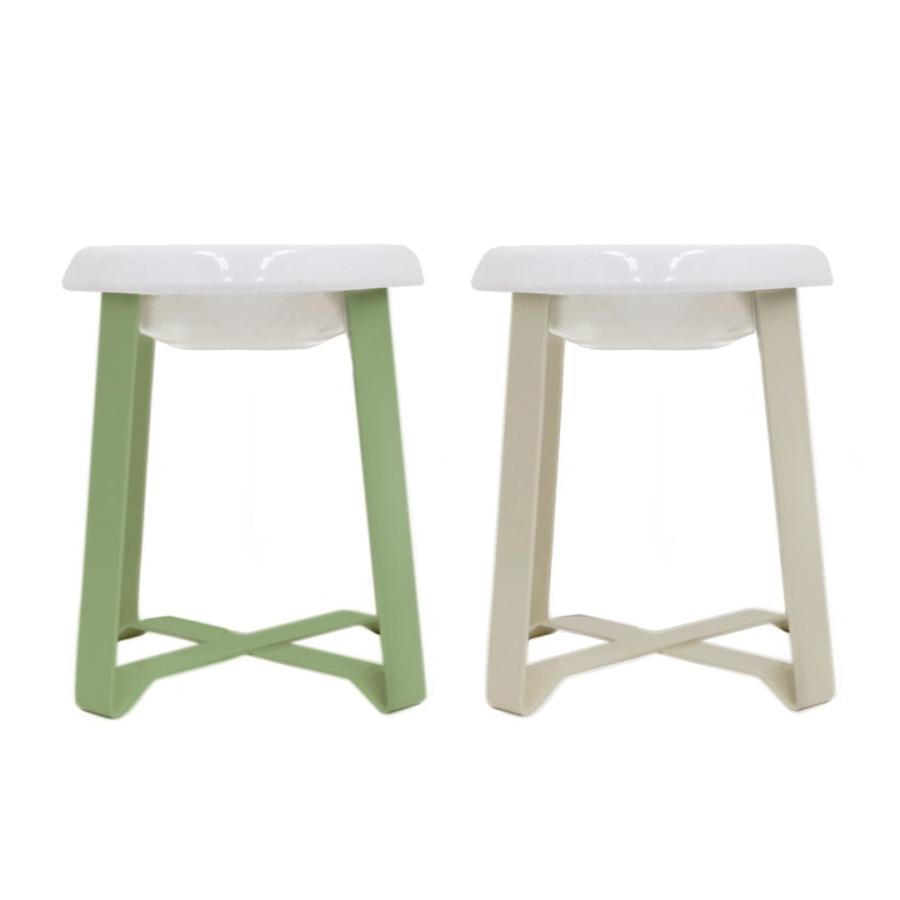 pecolo Food Stand L(Tall) 陶器浅型 フードボウルスタンド 犬 フード