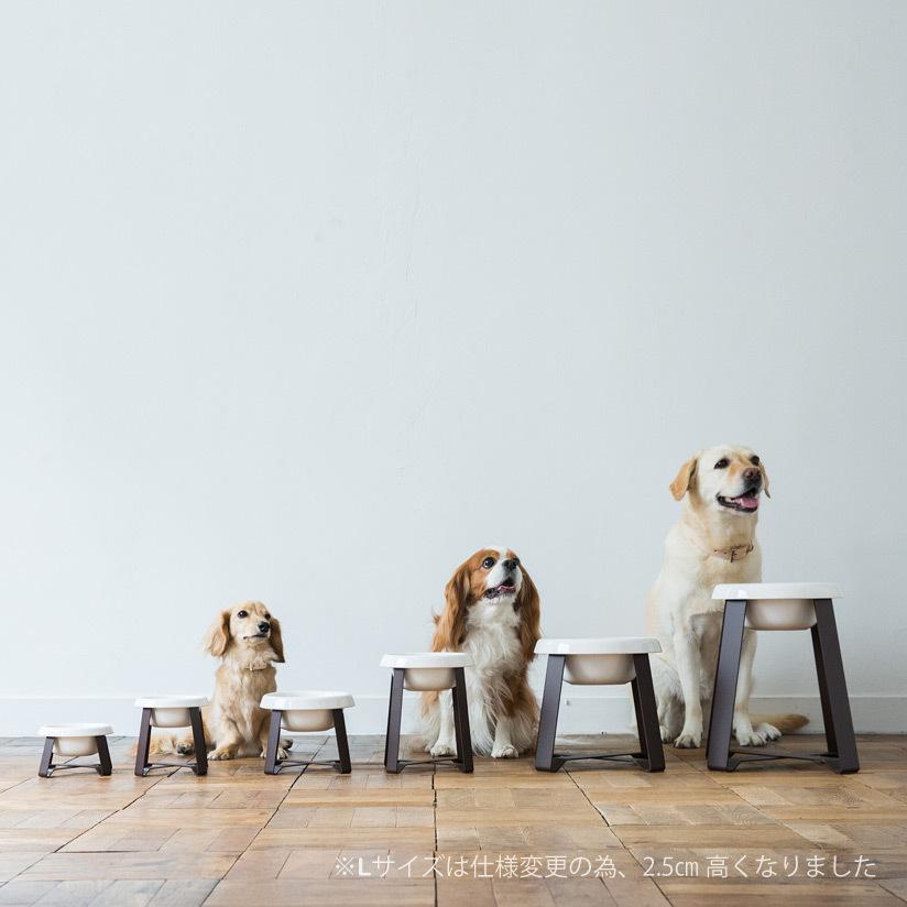 pecolo Food Stand L(Tall) 陶器深型 フードボウルスタンド 犬 フード