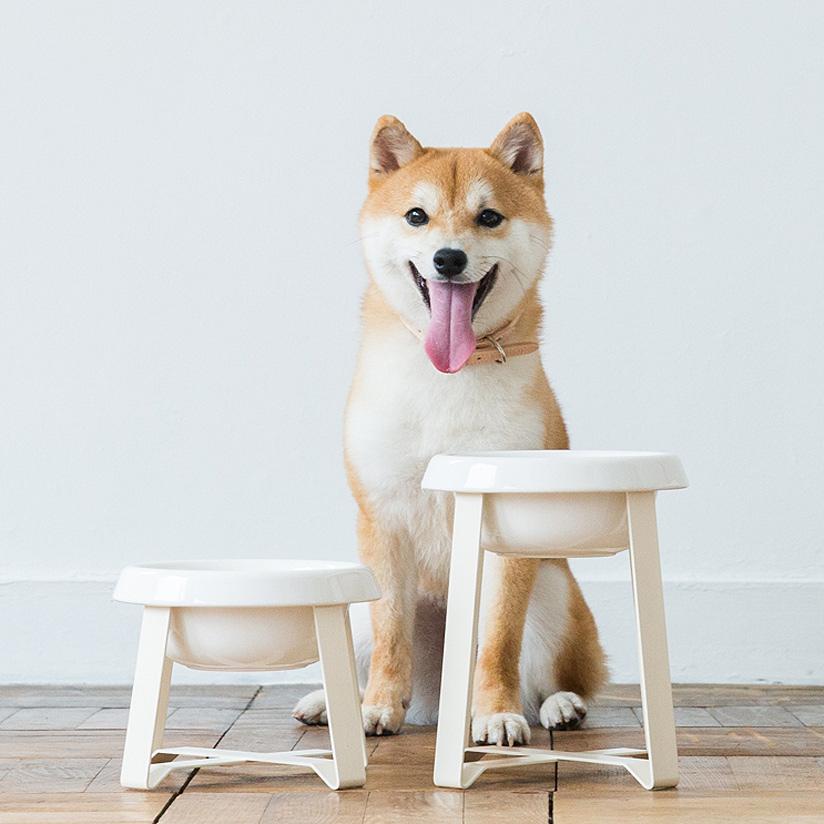 pecolo Food Stand L(Tall) 陶器深型 フードボウルスタンド 犬 pecolo Food Stand L(Tall) 陶器深型 フードボウルスタンド 犬