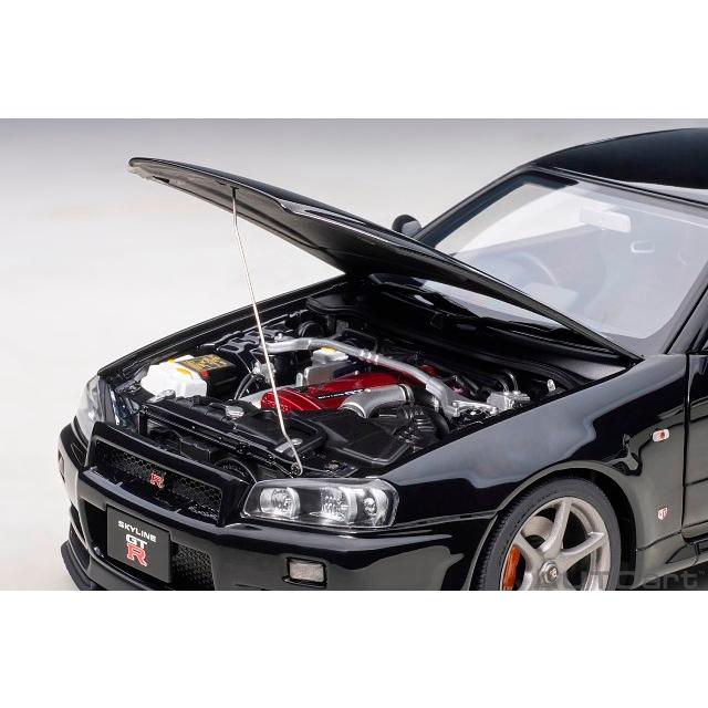 新品 77407 オートアート 1/18 日産 スカイライン GT-R （R34） Vスペック 2 （ブラックパール） ※再生産価格変更｜freestyle-hobby｜03