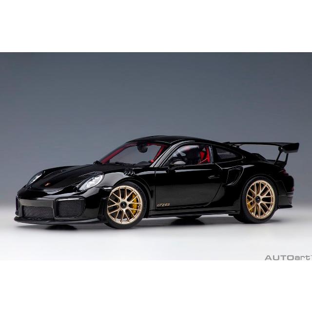 新品 78186 オートアート 1/18 ポルシェ 911 （991.2） GT2 RS ヴァイザッハ・パッケージ （ブラック／カーボンブラック）の画像