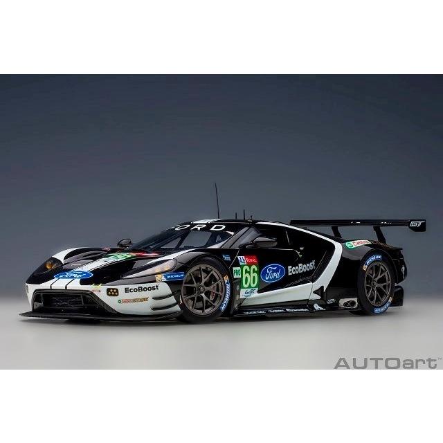 新品 81910 オートアート 1/18 フォード GT 2019 #66 （ル・マン24時間レース LMGTE Proクラス）（ブラック／ホワイト）