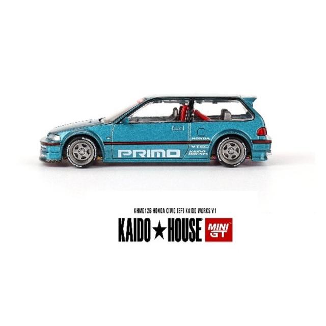 予約 KHMG126 TSM MINI-GT 1/64 ホンダ Honda シビック EF Kaido Works V1 (左ハンドル)｜freestyle-hobby｜02