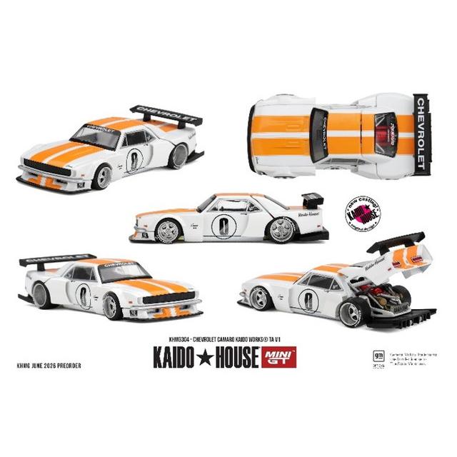 予約 KHMG304 TSM MINI-GT x KAIDO HOUSE 1/64 シボレー カマロ WORKS