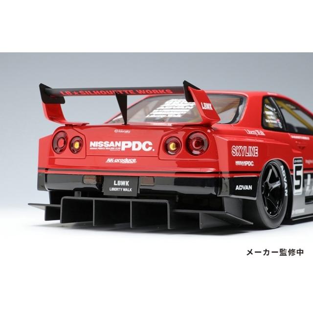 新品 EML047 メイクアップ/アイドロン 1/18 日産 LB-ER34 Super