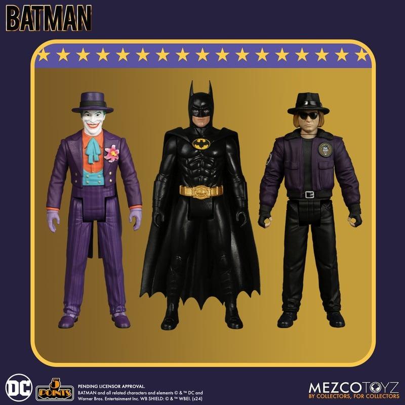 新品 メズコトイズ 5ポイント BATMAN 1989: 3.75インチ アクション 