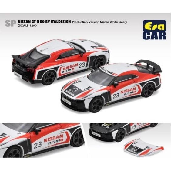 タイムマイクロ 1/64 日産 GT-R50 by ITALDESIGN ホワイト/ブラック