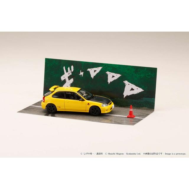 新品 HJDMD007 ホビージャパン 1/64 ホンダ Honda CIVIC (EK9) 東堂塾