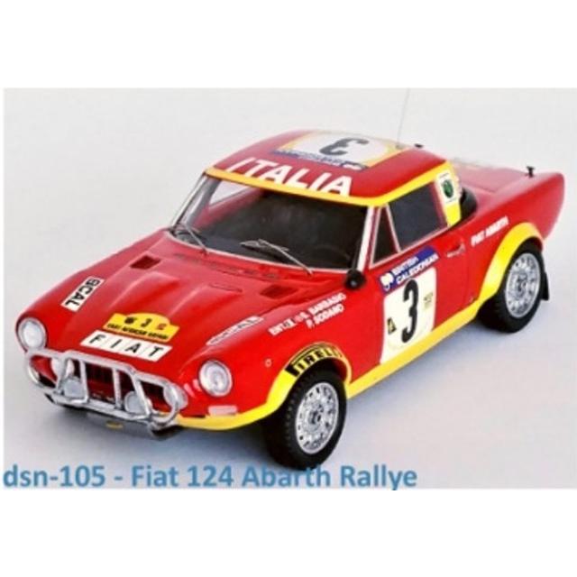 dsn 105 トロフュー 1/43 フィアット 124 アバルト 1974年イーストアフリカンサファリ #3 Sergio Barbasio/Piero Sodano