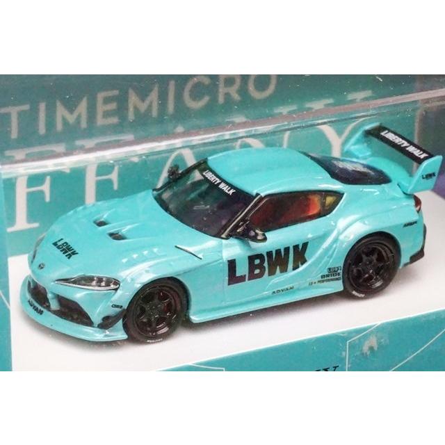 新品 TM Time Micro 1/64 トヨタ LBWK スープラ Toyota Supra A90 Tiffany Blue ...