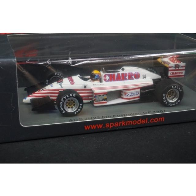 1/43 スパーク S7221 AGS JH22 #14 6th Australian GP 1987 Roberto