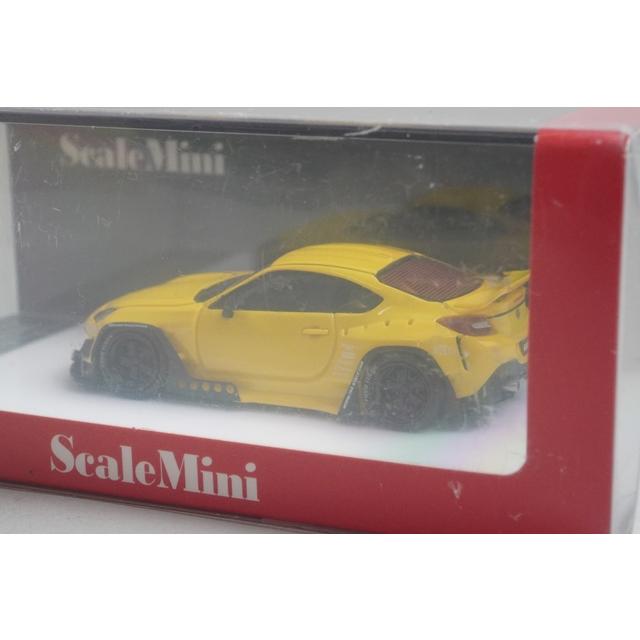 新品 ScaleMini 1/64 トヨタ TOYOTA GR 86 Rocket Bunny yellow