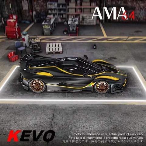 新品 AMA64 1/64 フェラーリ Ferrari FXX-K-EVO ブラック 299台