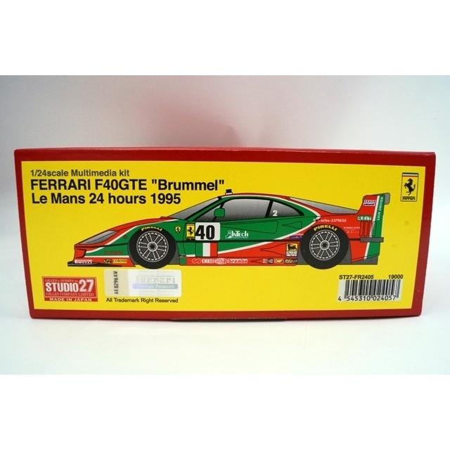 新品ST27-FR2405 スタジオ27 1/24 フェラーリ F40GTE Brummel ルマン 24h 1995 #40