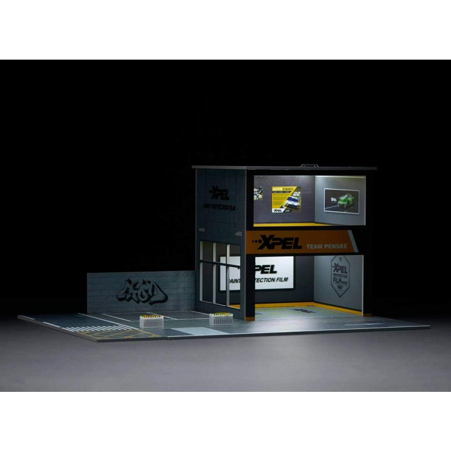 収蔵家　ガレージ　6点セット　1:64 LEDライト付 ガレージ　ショールーム 収蔵家 ガレージ 6点セット 1:64 LEDライト付 ガレージ