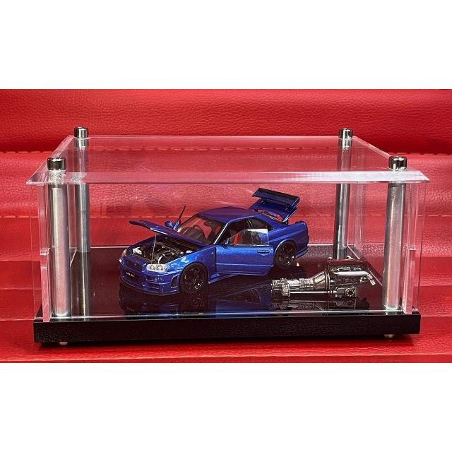 PGM✖️ワンモデル 1/43 スカイラインR34フル開閉 Blue 新品 楽天市場