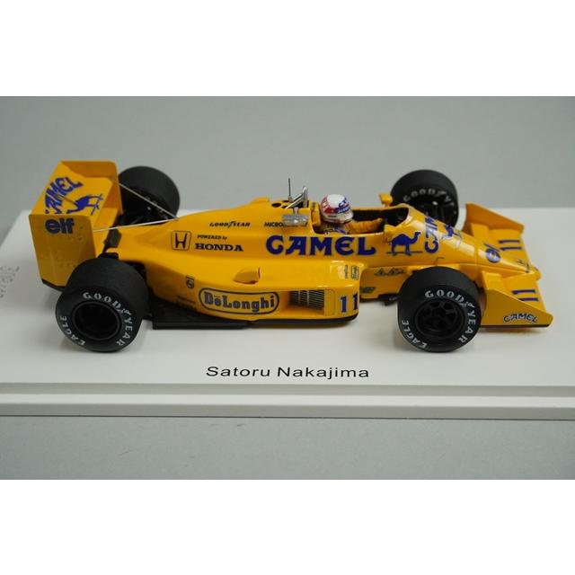1/43 スパーク ROMU036 ロム特注 ロータス ホンダ 99T 日本GP 1987 #11 中嶋悟 キャメル仕様の画像