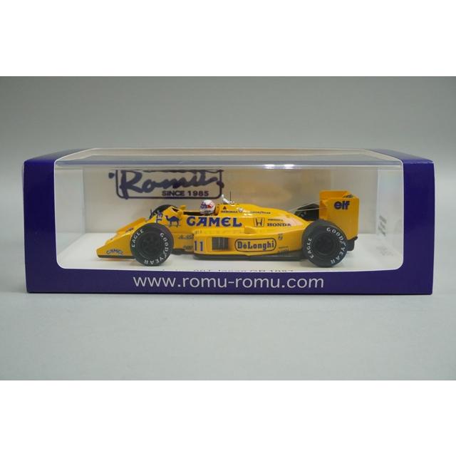 1/43 スパーク ROMU036 ロム特注 ロータス ホンダ 99T 日本GP 1987 #11 中嶋悟 キャメル仕様の画像