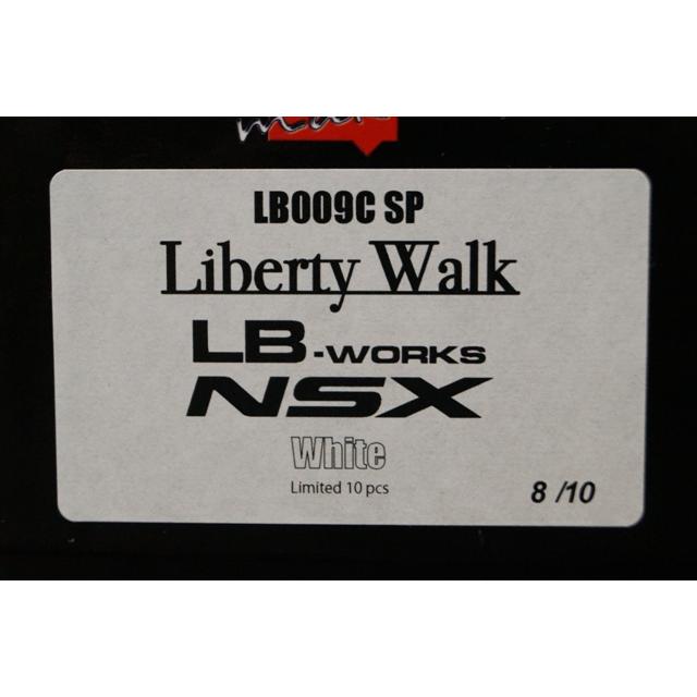 新品 LBWK限定 LB009CSP メイクアップ/アイドロン 1/43 LBWK LB-WORKS NSX ホワイト｜freestyle-hobby｜06