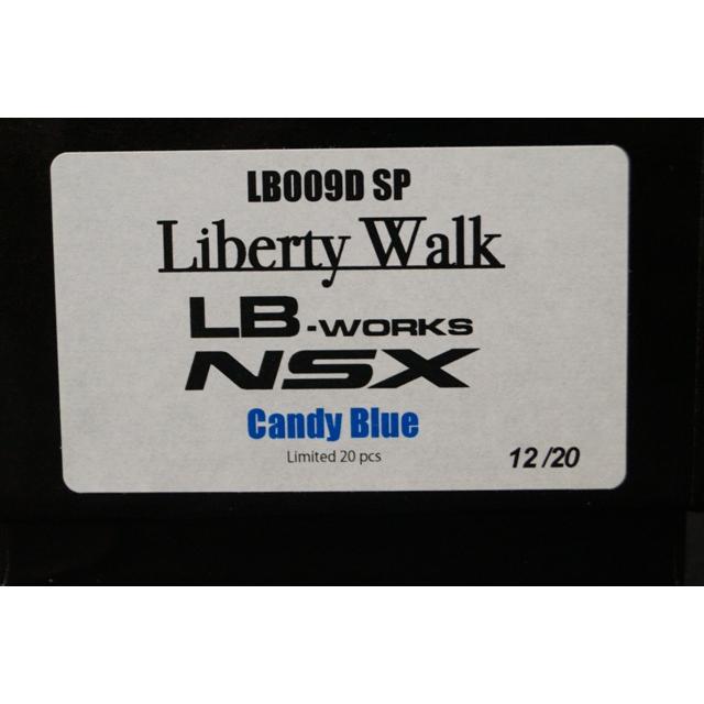 新品 LBWK限定 LB009DSP メイクアップ/アイドロン 1/43 LBWK LB-WORKS NSX キャンディブルー｜freestyle-hobby｜03
