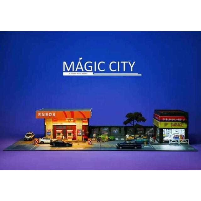 新品 110053 Magic City 1/64 ジオラマ ガソリンスタンド 新品 110053 Magic City 1/64 ジオラマ ガソリンスタンド