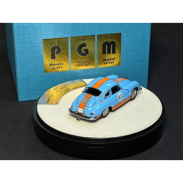 新品 PGM-640503-2 PGM 1/64 ポルシェ Porsche 356 Gulf フル開閉モデル luxury version (丸台座)｜freestyle-hobby｜02