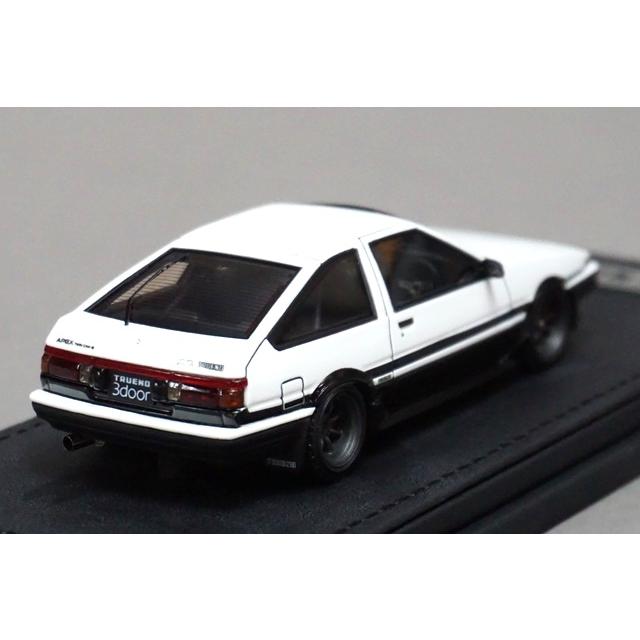 1/43 イグニッションモデル IG0484 トヨタ スプリンター トレノ (AE86) 3ドア GT Apex ホワイト/ブラック｜freestyle-hobby｜02