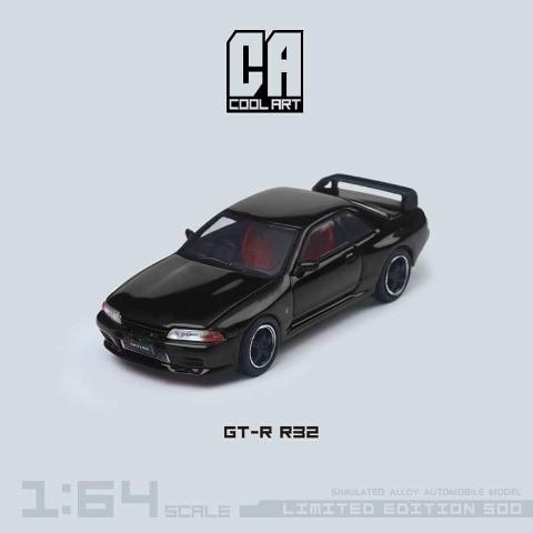 日産　GT-R　R32　1/64サイズ　ブラック Kyosho 1/64 Initial D collection NISSAN SKYLINE GT-R R32