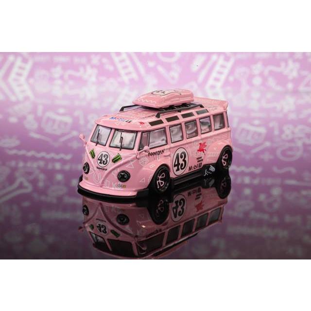 新品  TPC 1/64 フォルクスワーゲン VW T1 Kombi wide body 改造 Hoonigan pink #43｜freestyle-hobby｜06