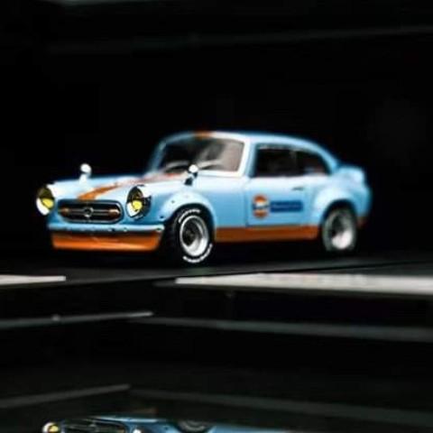 新品  Mortal 1/64 ホンダ Honda S800 Gulf｜freestyle-hobby｜03