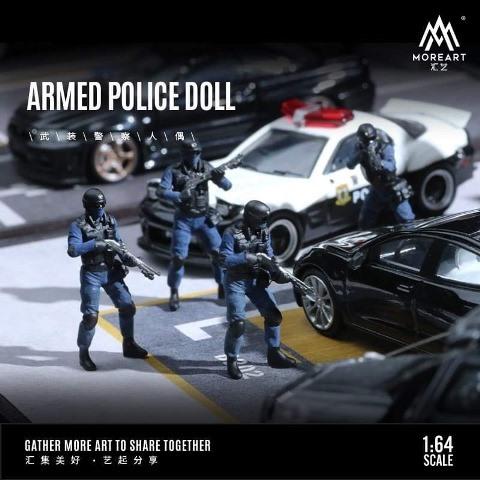 新品 MO222007 MoreArt 1/64 特殊警察シリーズ SAT サット SWAT 新品 MO222007 MoreArt 1/64 特殊警察シリーズ SAT サット SWAT