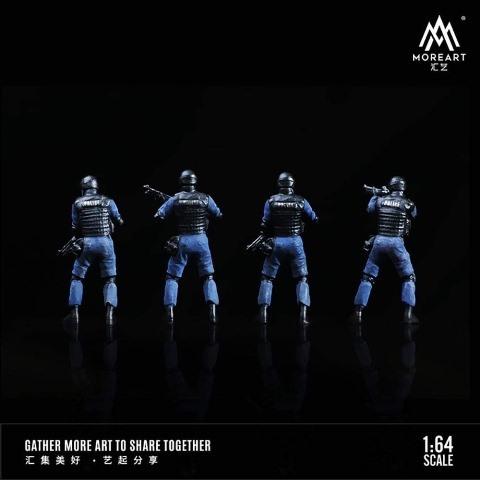 新品 MO222007 MoreArt 1/64 特殊警察シリーズ SAT サット SWAT 新品 MO222007 MoreArt 1/64 特殊警察シリーズ SAT サット SWAT