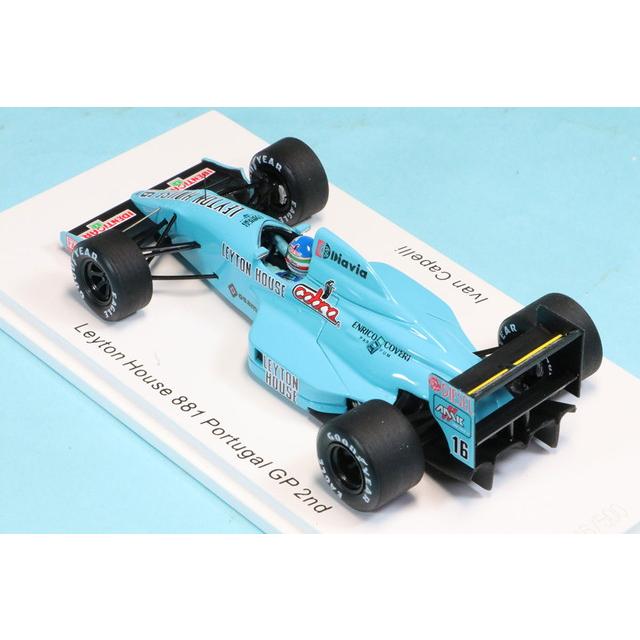 1/43 スパークミニカー レイトンハウス881 I.カペリ 1988ポルトガル ロム特注スパーク 1/43 レイトンハウス マーチ 881 ポルトガルGP 1988