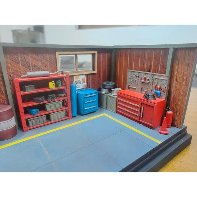 新品 Model art & Liberty 64 1/64 repair Garage scene 修理 新品 Model art & Liberty 64 1/64 repair Garage scene 修理