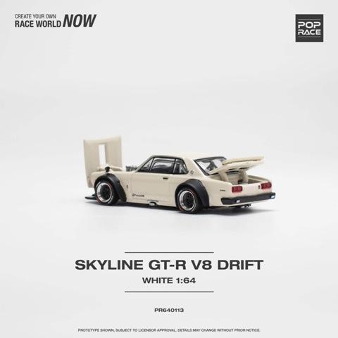 予約 PR640113 POPRACE 1/64 日産 スカイライン nissan SKYLINE GT-R V8 DRIFT WHITE｜freestyle-hobby｜06