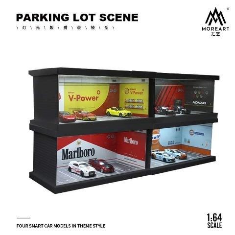 予約 MO960102 MoreArt 1/64  PARKING LOT SCENE 駐車場　ライト付き Marlboro ※ミニカーは含みません。｜freestyle-hobby｜04