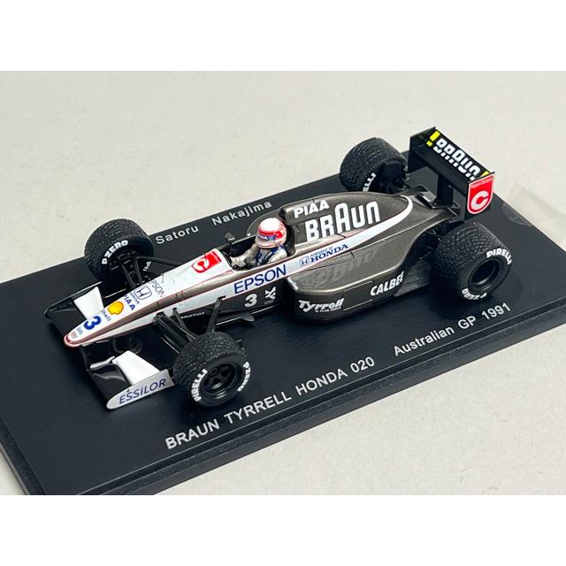 おもちゃ 1/43 スパーク Braun Tyrrell Honda中嶋悟 レーシングオン