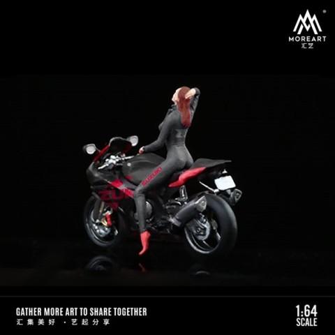 新品 MO222080 MoreArt 1/64 スズキ Suzuki Motorcycle Doll Set 新品 MO222080 MoreArt 1/64 スズキ Suzuki Motorcycle Doll Set
