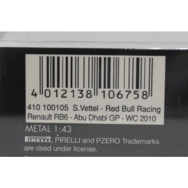 1/43 ミニチャンプス 410100105 レッドブルレーシング ルノー RB6