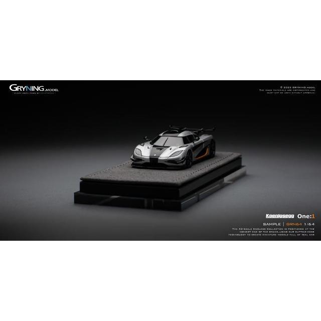 新品 GA002A GRYNING.model 1/64 ケーニグセグ アゲーラ Koenigsegg One：1 Silvery ...