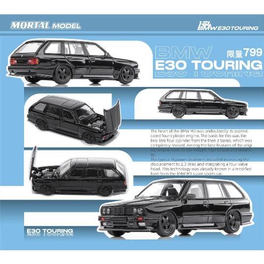 Mortal BMW E30 Crock - Openable Hood - Cambered in Sunset Orange 1:64