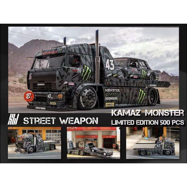 新品 SW Street Weapon 1/64 カマズ カーマズ KamaZ Monster Livery