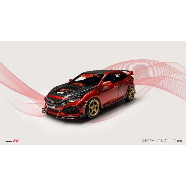 新品 NA 1/64 ホンダ CIVIC Type R FK8 メタリックオレンジ