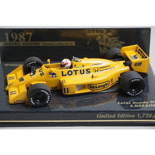1/43 ミニチャンプス 409870011 鈴鹿レジェンド特注 ロータス ホンダ 99T #11 中嶋悟の画像