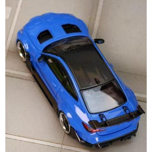 新品 SW Street Weapon 1/64 BMW G82 M4 Wide-Body Modified 改造 Portimao Blue ...