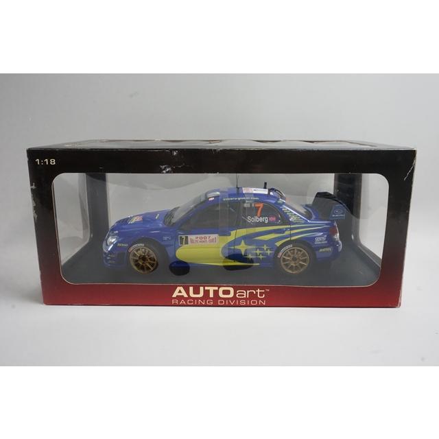 スバル WRC ラリーカー 1:18 ソルベルグ AUOTart製1/18 2004年スバルインプレッサWRC/ペターソルベルグ