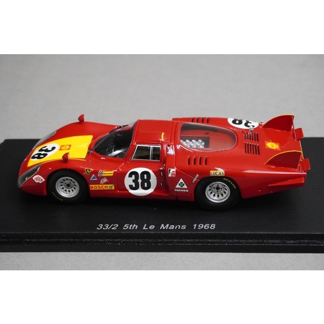 【未開封美品】1/43 スパーク アルファロメオ 33/2 LM 1968 1/43 スパーク S4367 アルファロメオ 33/2 ルマン 5th 1968 #38