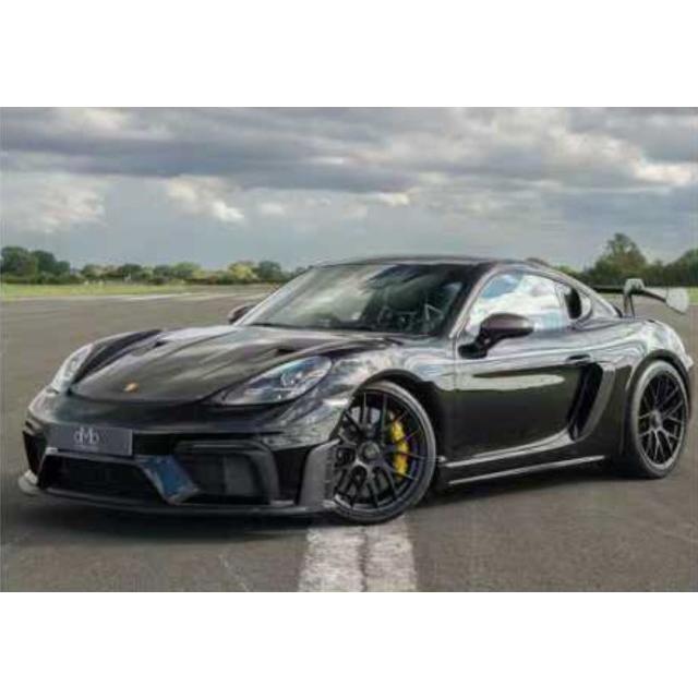 予約 Flame Model 1/64 ポルシェ ケイマン 718 GT4 RS Black