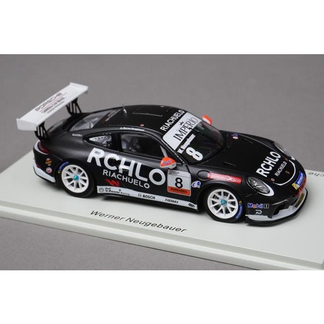 1/43 スパーク S8502 ポルシェ 911 GT3 カレラカップ ブラジル チャンピオン 2018 #8の画像